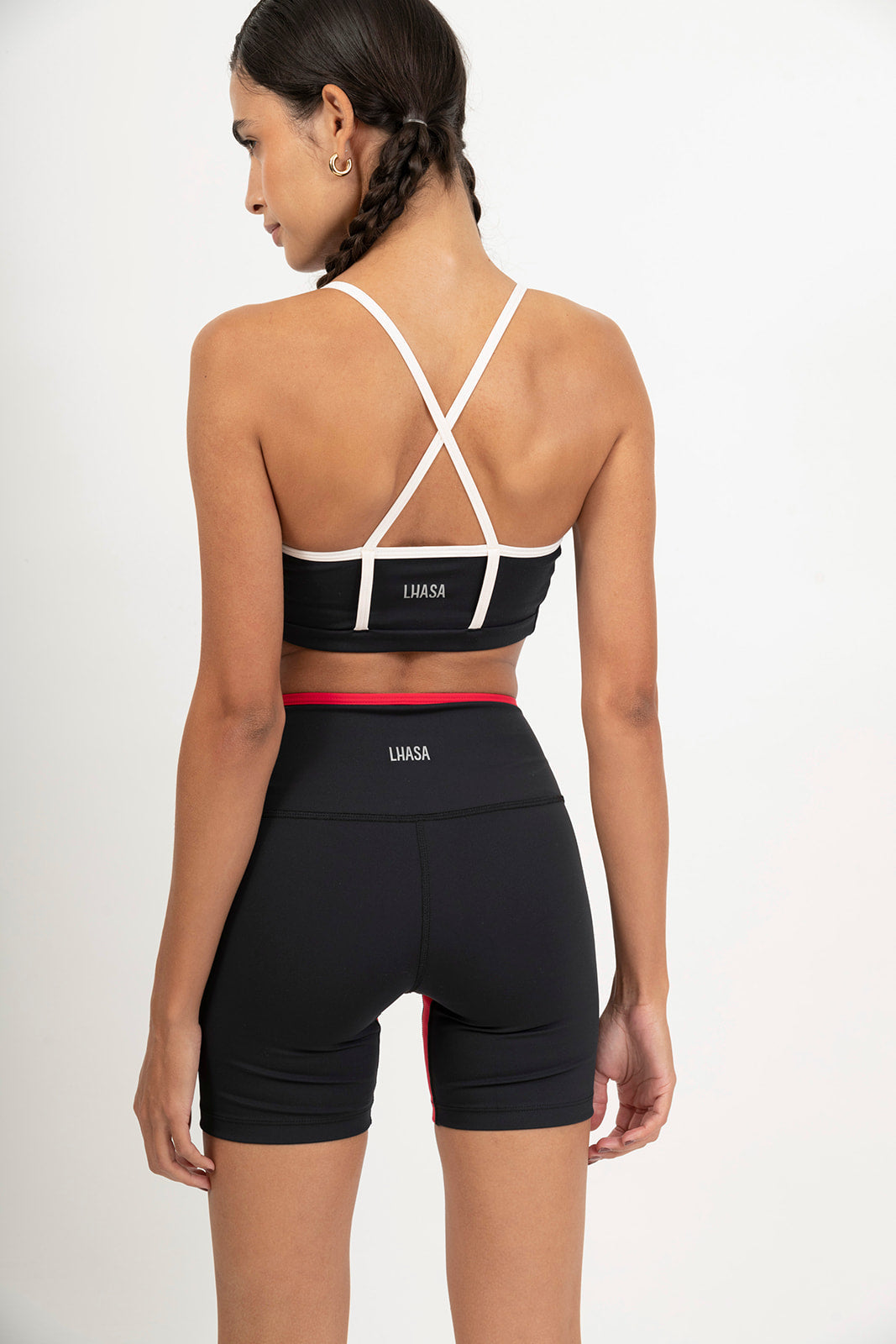 Contrast Biker Shorts