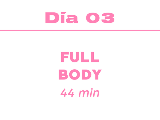 Dia 3: 44min Full Body