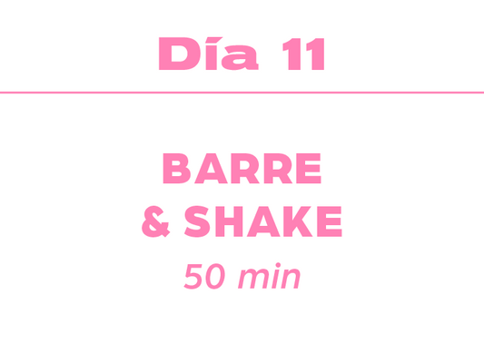 Día 11: 50min Barre & Shake